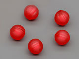 Топче релеф червено d=8mm, отвор 2mm - 25g ≈ 111 бр.