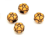 Футболна топка кафява d=9.3mm, отвор 3.7mm - 25g ≈ 76 бр.