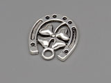 Подкова с детелина 15x16x2mm, отвор халка 2mm - 100 бр.