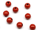 Топчета - червени d=8mm, отвор 1.5mm - 50g ≈ 176 бр.
