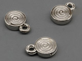 Висулка охлюв - 10x14x3mm , отвор халка 2mm -50g ≈ 187 бр.