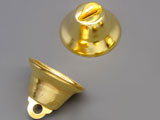Камбанка цвят злато 21x23mm, oтвор халка 3.2mm - 100 бр.