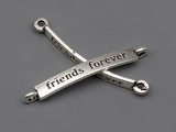 Friends forever 31.5x4mm, отвори 1.5mm - 10 бр.