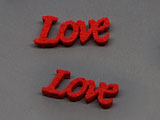 Надпис Love - 20x10mm - 10бр.