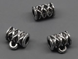 Буре с кръстоски - 6.5x10mm , отвор - 3.6mm, отвор халка - 1.5mm - 50g ≈ 210 бр.