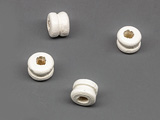 Двойна шайба бяла 6x5mm, отвор 2mm - 50g ≈ 710 бр.