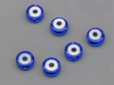 Диск синьо око d=7mm, дебелина 3.8mm, отвор 1.3mm - 20 бр.