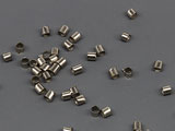 Стопер тръбичка цвят тъмно сребро - d=2mm, височина 2.3mm, отвор 1.5mm - 100 бр.