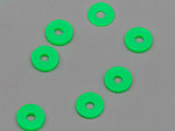 Диск Фимо зелен d=6mm, дебелина 1.35mm, отвор 2.5mm - 500g ≈ 11800 бр.
