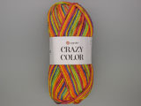 Прежда меланж YarnArt CRAZY COLOR - 25% вълна, 75% акрил - 100g ≈ 260m