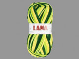 Прежда LANA жълто, зелено - 100% вълна - 100g