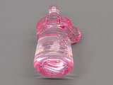Бебешко шише розово, 16.8x33.5mm, отвор халка 3.5mm - 500g ≈ 106 бр.