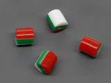 Цилиндър бяло, зелено, червено d=6mm, височина 6.4mm, отвор 1.4mm - 50 бр.
