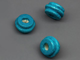 Мънисто синьо 10x6mm, отвор 2.5mm - 2460 бр.