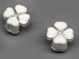 Детелина бяла, 13.5x14x8mm, отвор 10x4mm - 10 бр.