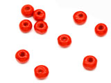 Топче червено d=5.5mm, отвор 1.5mm - 50g ≈ 1120 бр.