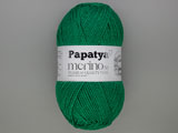 Прежда Papatya Merino50 - 50% вълна, 50% акрил зелена, 100g ≈ 210m