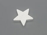 Звезда бяла 20x19mm, дебелина 2.4mm - 10 бр.
