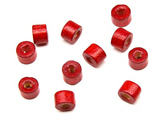 Цилиндър - червен 5x4mm, отвор 2mm - 50g ≈ 1060 бр.