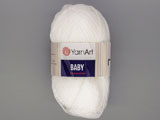 Прежда бяла Yarnart Baby 100% акрил - 50g - 150m